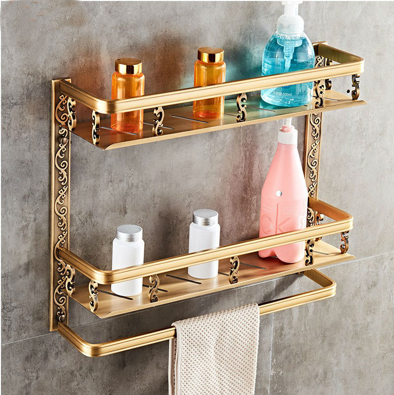 European style bathroom shelf