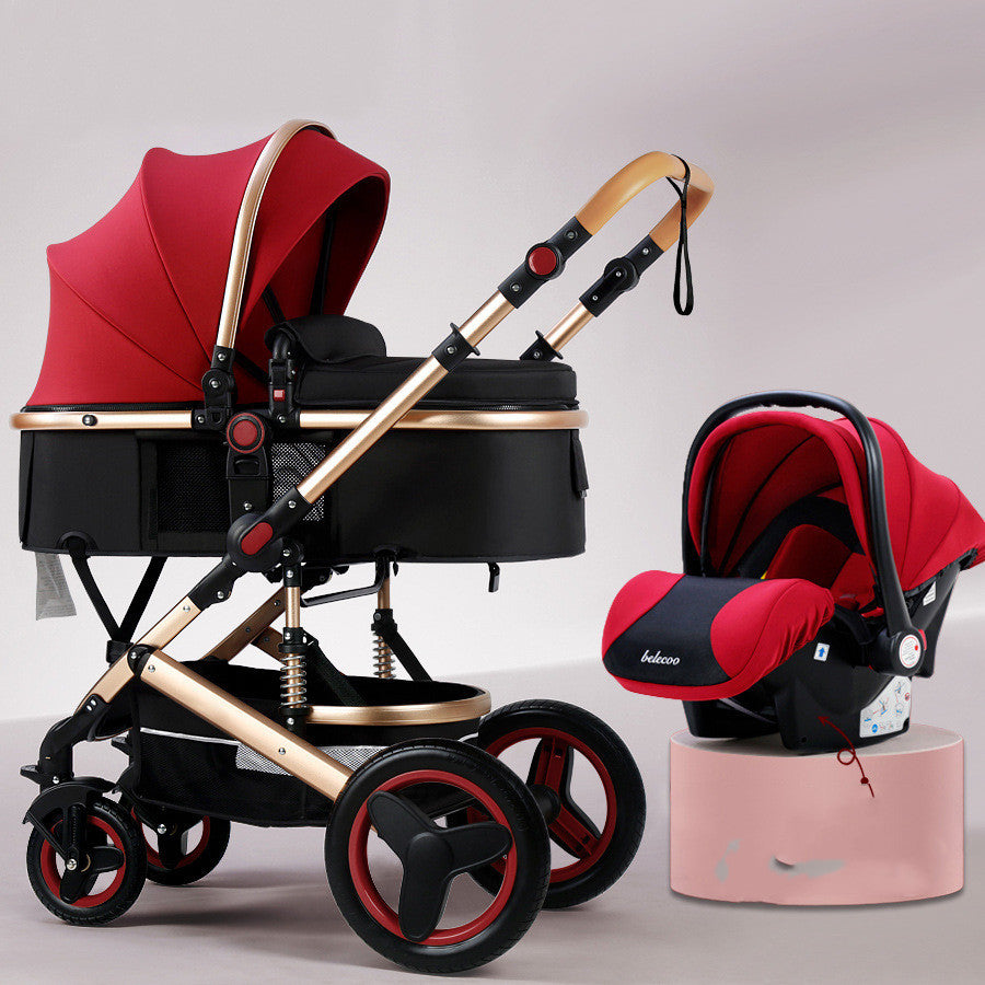 Lightweight Baby Stroller With High View