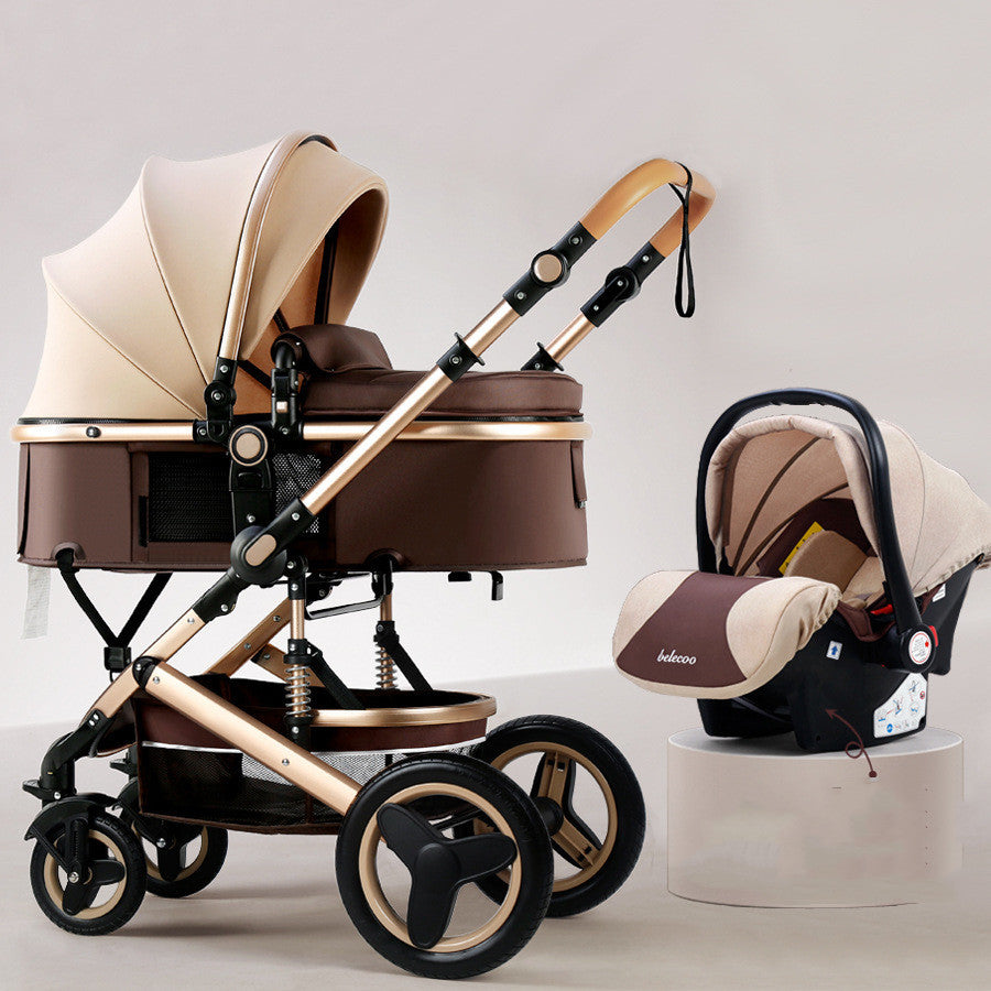 Lightweight Baby Stroller With High View