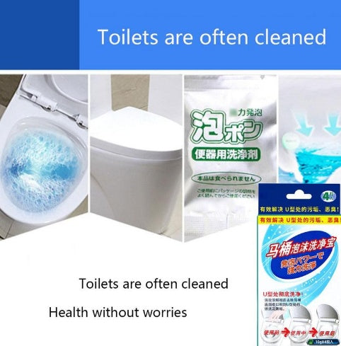 Toilet cleaner, toilet foam, cleansing toilet, detergent