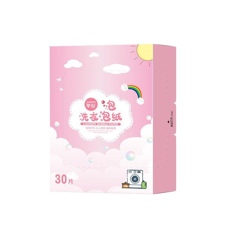 Bubble Warp Cleaning Antibacterial Laundry Sheet