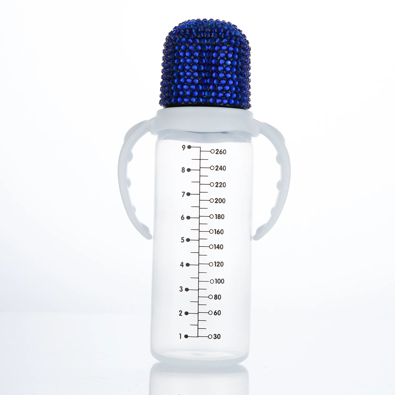 260ml Bling Blue Baby Bottle Anti-Colic Easy-to-Clean