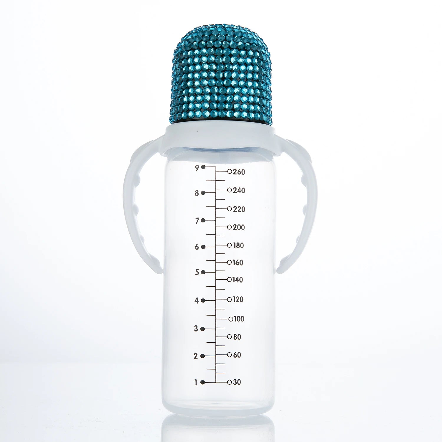 260ml Bling Blue Baby Bottle Anti-Colic Easy-to-Clean