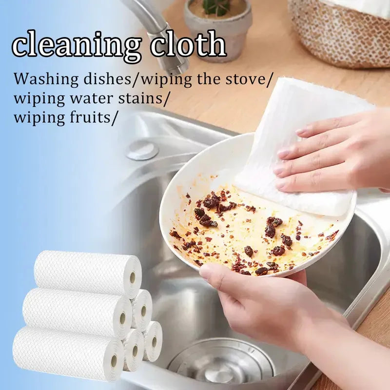 400Pcs Washable Kitchen Paper Towels, Dual-Purpose Dry & Wet Cleaning Clothe