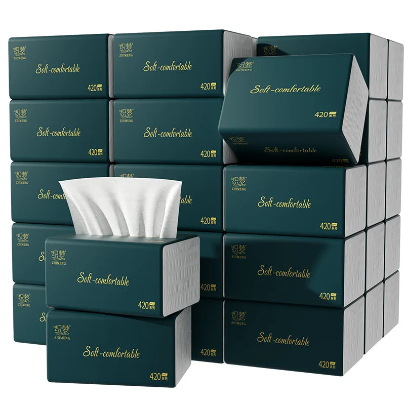 10 Boxes Household Toilet Paper , Affordable Disposable Cleaning Wipes