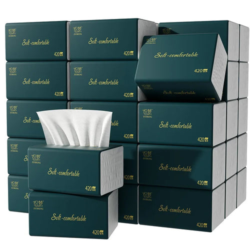 10 Boxes Household Toilet Paper , Affordable Disposable Cleaning Wipes