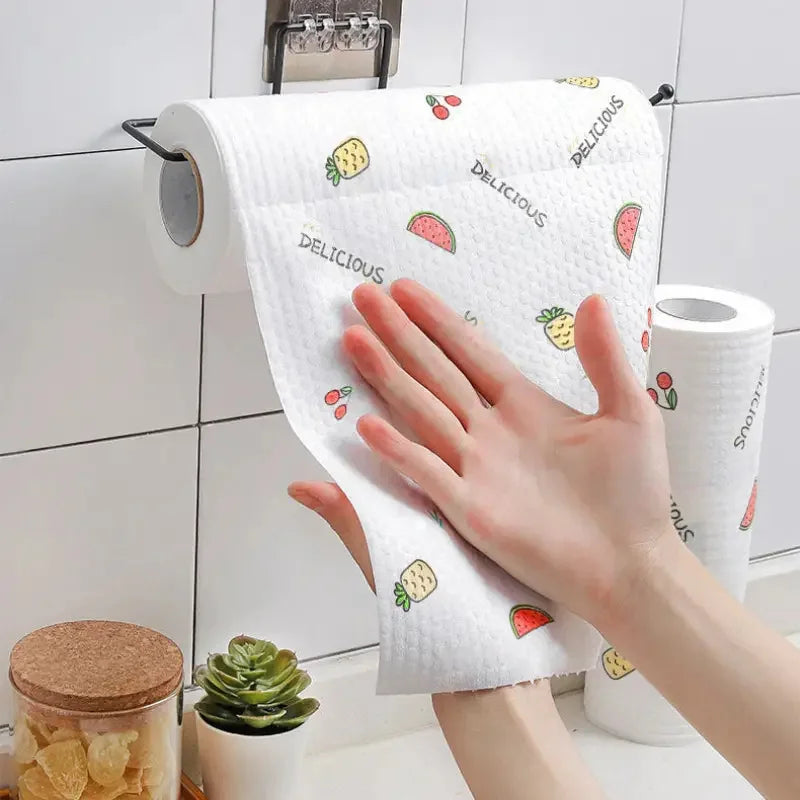 400Pcs Washable Kitchen Paper Towels, Dual-Purpose Dry & Wet Cleaning Clothe