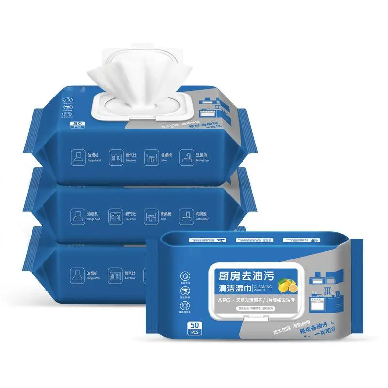Table Top and Counter Cleaning Wipes 1 Resealable Pouch of 50 Count
