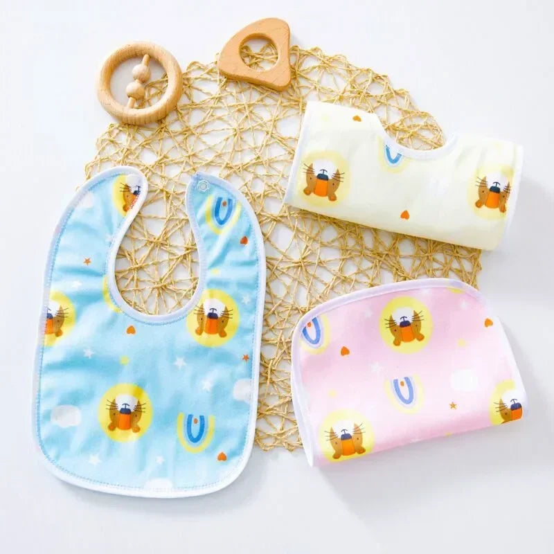 One piece baby bibs, Cotton Waterproof Bib