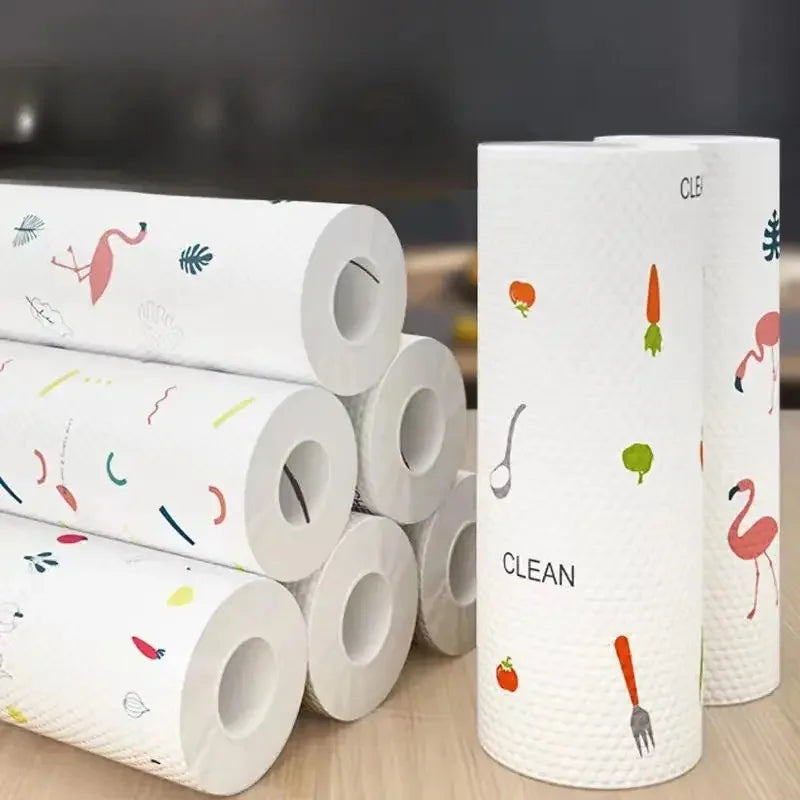 400Pcs Washable Kitchen Paper Towels, Dual-Purpose Dry & Wet Cleaning Clothe