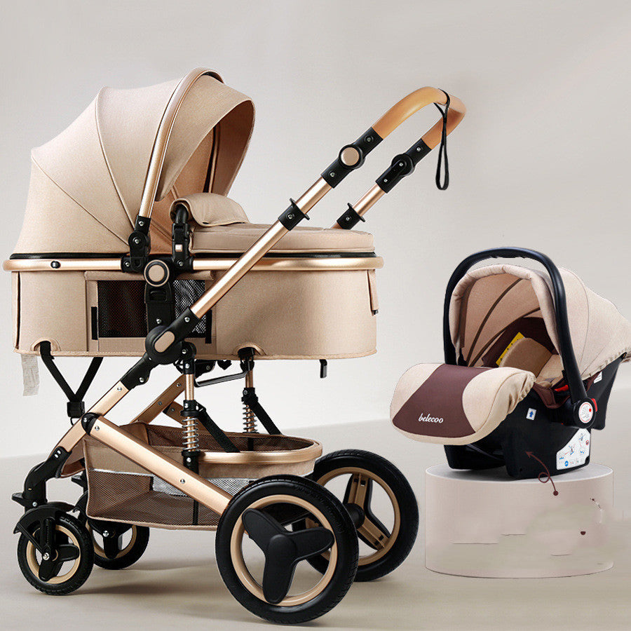Lightweight Baby Stroller With High View