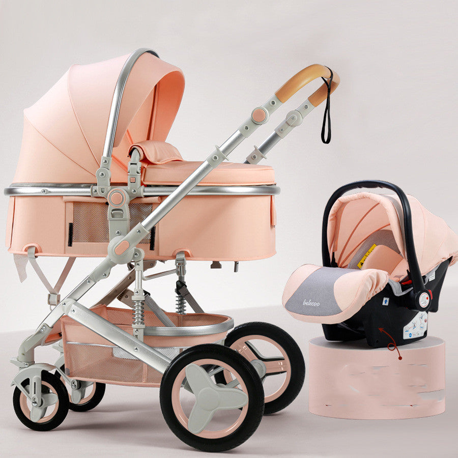 Lightweight Baby Stroller With High View