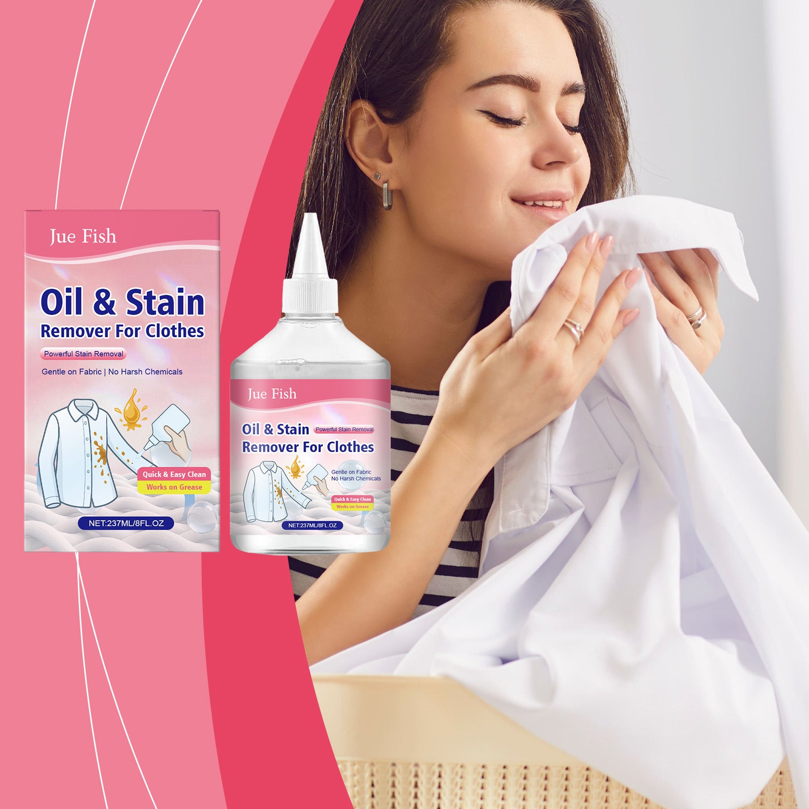 Clothes Oil Stain Removal Detergent Decomposition